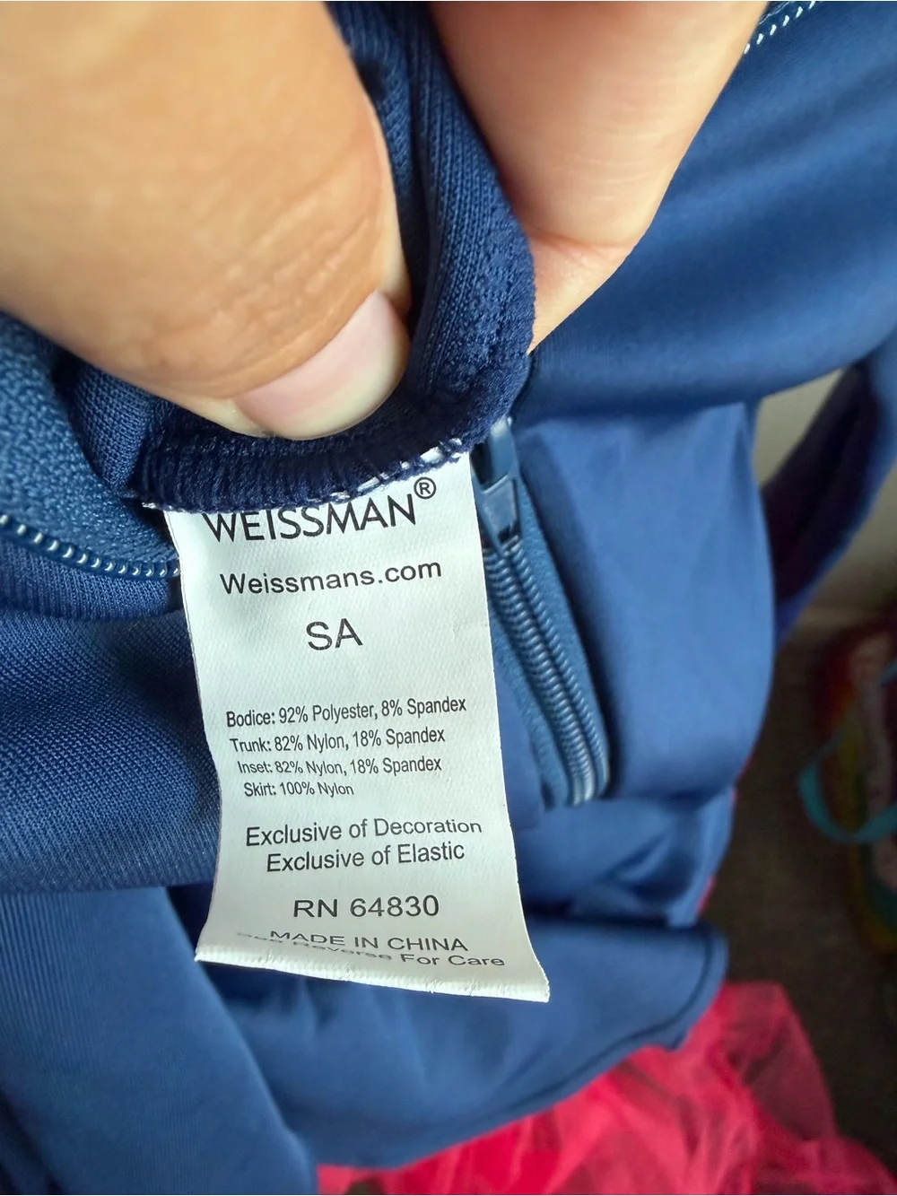 Weissman Navy Jacket with Hot Pink Tulle Skirt and Bow